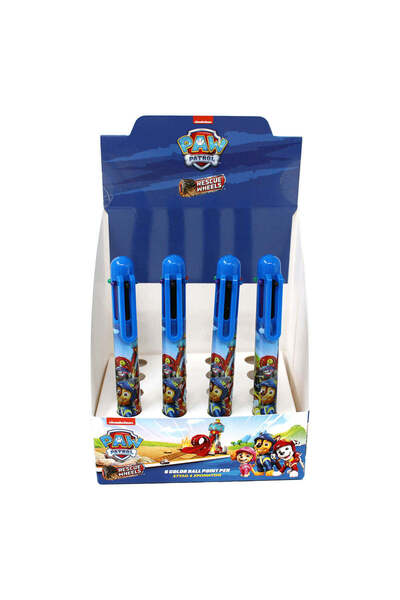 GİM Στυλό 6 Χρωμάτων Paw Patrol Rescue Wheels - 1 Τεμάχιο