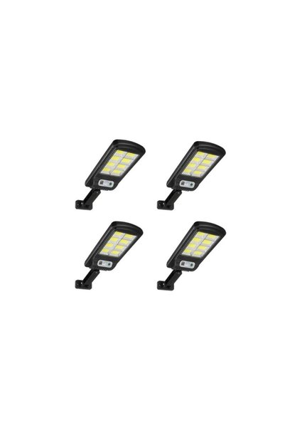Jortan Σετ 4 x Solar Charging Lamp, 8 κύτταρα, 50W, Τηλεχειριστήριο