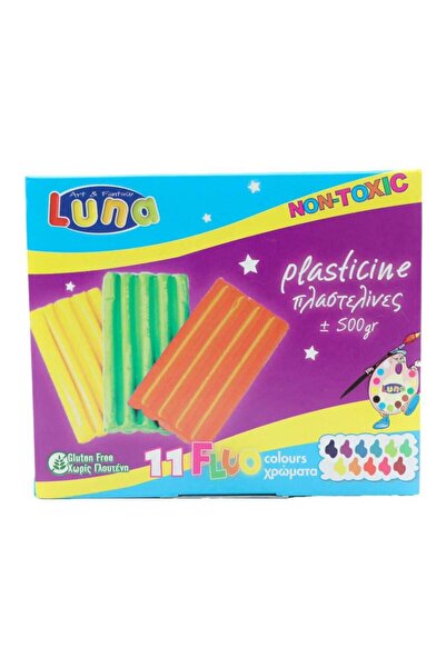 Luna Πλαστελίνη 11 Φωσφοριζέ Χρώματα