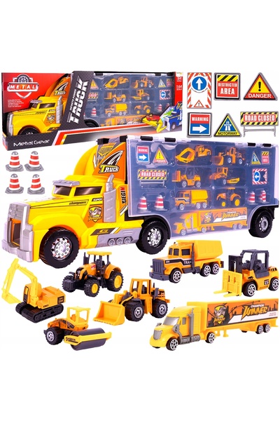 MalPlay ND21_110437 camion Ciezarowka cu mașini