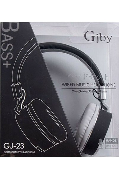 Gjby Ακουστικά GJ-23 Wireless / Wired On Ear Μαύρα