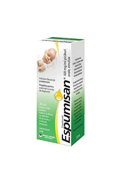 Berlin Chemie AG Εσπουμιζάν 100 mg σταγόνες, 30 ml, Μπέρλιν-Τσέμι