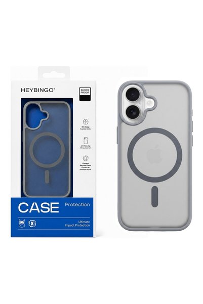 HEYBİNGO Husă X-Man pentru iPhone 17, Gri, MagSafe, Subțire, Rezistentă la șo...