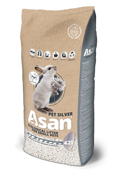 Asan Așternut ecologic Pet Silver pentru rozătoare 42 l