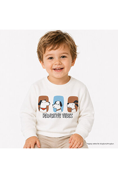 ebebek Hello Baby HelloBaby Erkek Bebek Sweatshirt Hayvan Baskılı Bisiklet Ya...