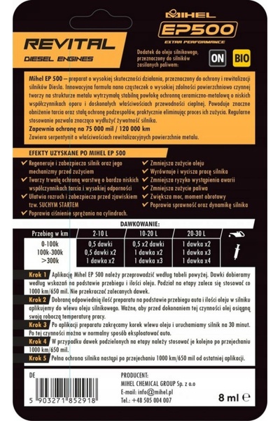 MİHEL ADITIV ULEI EP500 8ML