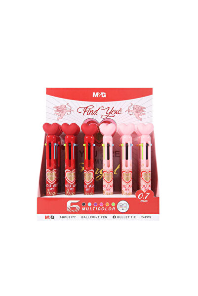 MG M&G Στυλό διαρκείας Love με 6 χρώματα 0.7mm σε 2 σχέδια - 1 τεμάχιο