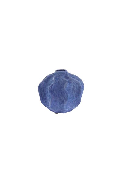 Beauty Home Κεραμικό Βάζο Όλια – Μπλε Ø12.5×11.5εκ.