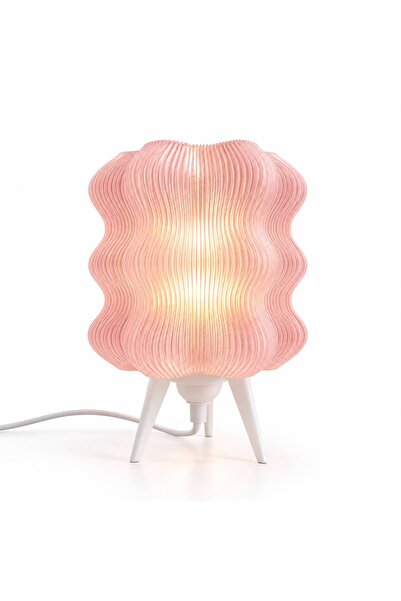 Vİ Design Wave Modern Dekoratif Masa Lambası – Pembe