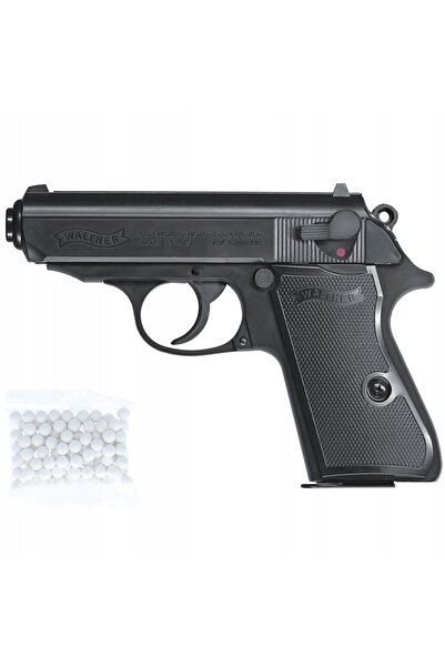 Walther ASG PPK/S Pistol cu bile de 6mm cu arc, încărcător cu 23 de bile