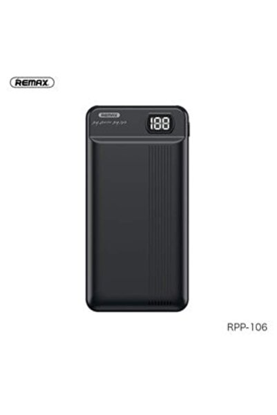 Remax Rpp-106 Power Bank 20000mah Με Οθόνη Και 2 Θύρες Usb Μαύρο