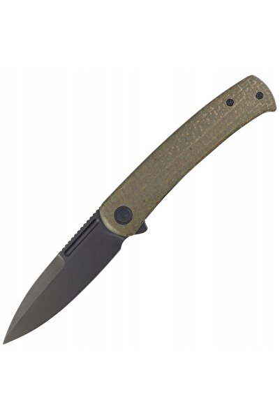 Civivi Cuțit pliabil EDC Cetos Green Micarta din oțel Sandvik 14C28N