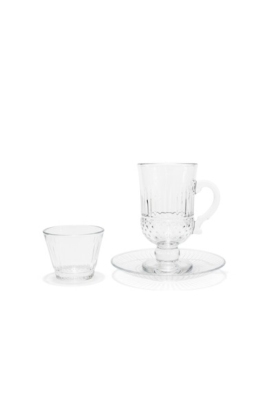 Glaze 18Pcs Luxury Glaze Bowl and Plate Set with Stand