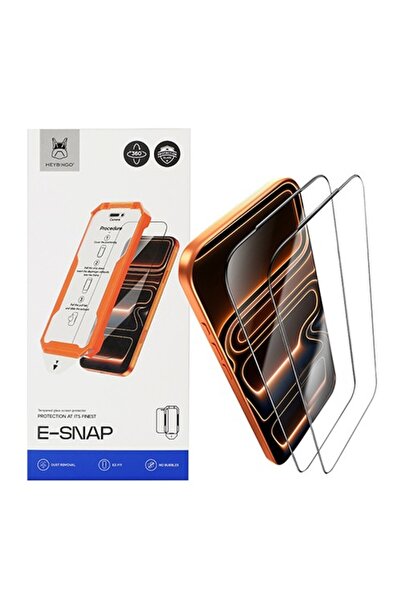 HEYBİNGO Protector de ecran HD E-SNAP pentru iPhone 16 Pro Max, 2 bucăți, 9H,...