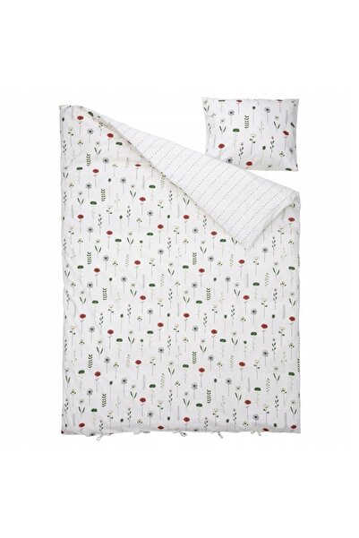 IKEA NATTSLÄNDA Set de lenjerie de pat cu design floral multicolor 150x200/50...
