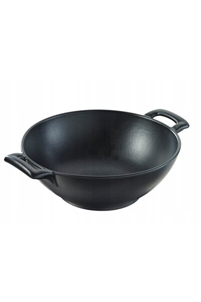 REVOL Belle Cuisine wok din porțelan negru 1000 ml, 20 cm