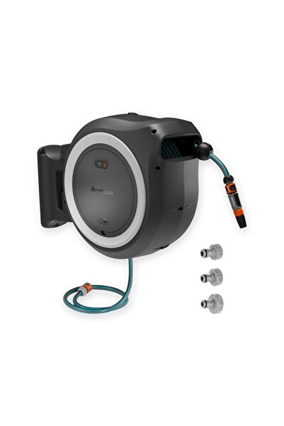 Gardena Furtun de perete fără fir PowerRoll XL solo 35 m alb