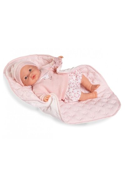 Antonio Juan 14365 BIMBA păpușă care gemește cu sunete și covoraș moale 37 cm
