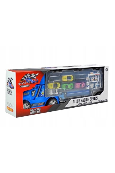 LeanToys Poligon de tir Ciezarowka cu mașini + accesorii Albastru