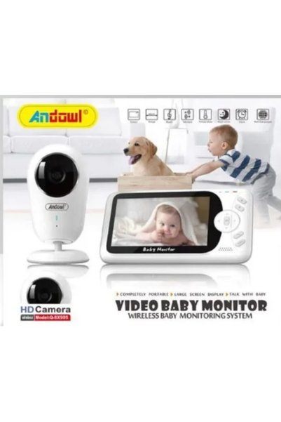 Andowl Q-SX905 Ασύρματη Ενδοεπικοινωνία Μωρού με Κάμερα & Οθόνη 4.3" και Αμφί...