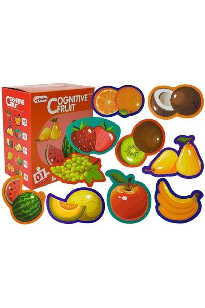 LeanToys ND24_7789 Puzzle educativ pentru non-nativi Fructe 5