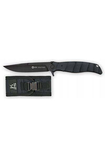 K25 25014 cuțit pliant G10 negru 130mm 7Cr17MoV, 184g Spania