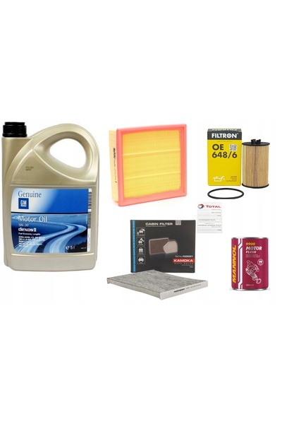 General Motors KIT FILTRE OPEL CORSA D E 1.2 1.4 1.6 + LICHID DE CURĂȚARE ULEI