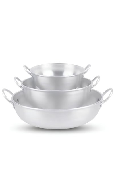 Generic Brand طقم كراهي من الألومنيوم مكون من 3 قطع - 25 سم، 30 سم، 35 سم - م...