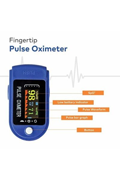 OEM Οξύμετρο Δακτύλου Με Οθόνη Led - Finger Clip Pulse Oximeter