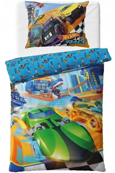 CARBOTEX Lenjerie de pat pentru copii Hot Wheels Hot Wheels Să facem curse