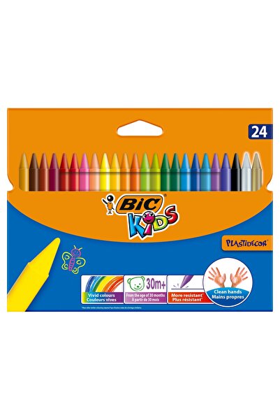 Bic ND39_134354 CREIOANE ARTISTICE DIN PLASTIC 24KOL/120 CU PLASTIDEC