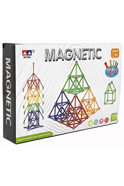 TEDDIES Blocuri magnetice de construcție, 120 de piese