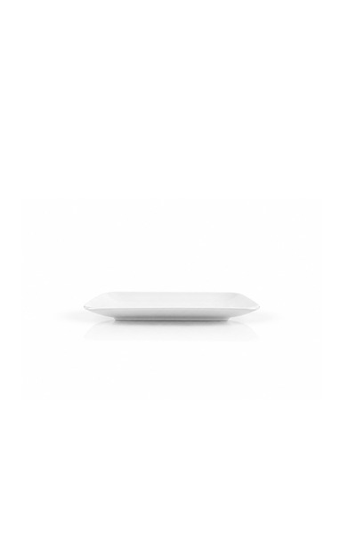 CAVO Kavu Porcelain 4-Piece Square Dinner Plate Set 25cm - White