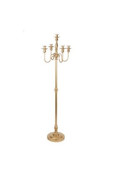 Beauty Home Μεταλλικό Κηροπήγιο Πρεστίζ – Χρυσό 45 x 1.54 μ.
