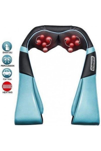 OEM Songen Συσκευη Shiatsu Για Μασαζ Αυχενα Με Υπερυθρη Θερμοτητα - Γαλαζιο Μ...