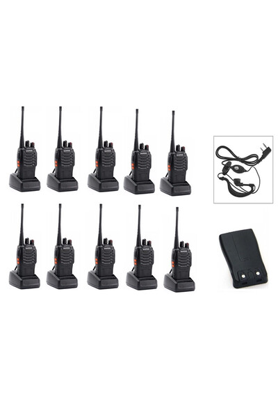 OEM BAOFENG BF-888S 10 ΤΕΜΑΧΙΑ ΠΟΜΠΟΔΕΚΤΗΣ Σετ επάνω και κάτω