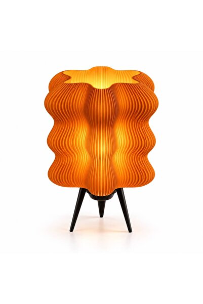 Vİ Design Wave Modern Dekoratif Masa Lambası – Turuncu