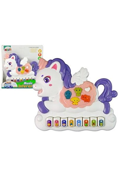 LeanToys ND24_11711 Pian Interactiv Jednorozec Dzwie