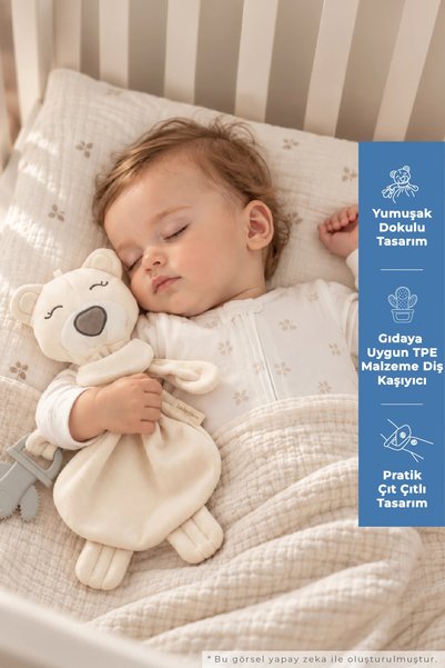 Babyjem Diş Kaşıyıcılı Uyku Arkadaşım Ekru