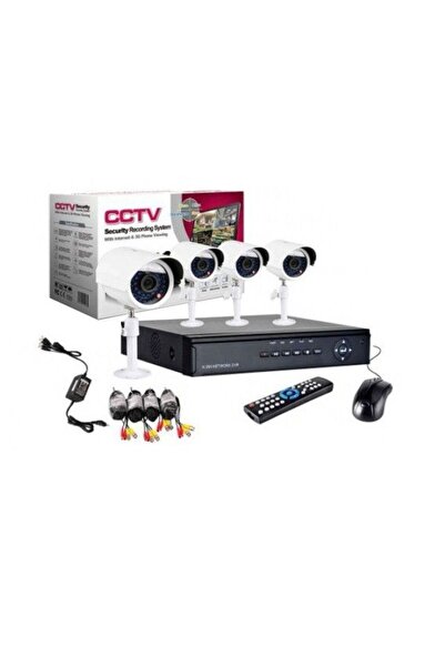 OEM Κιτ παρακολούθησης βίντεο CCTV DVR 4 Κάμερες ΕΞΩΤΕΡΙΚΟ