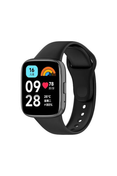 OEM Λουράκι Σιλικόνης Μαύρο (Redmi Watch 3 Active)