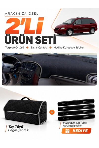e-biz Chrysler Grand Voyager (2002-2006) Compatible Glove Box Cover + Tay Fea...