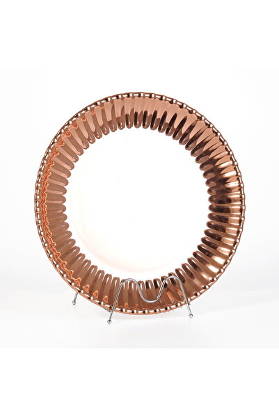 Keen Brass Round Serving Plate