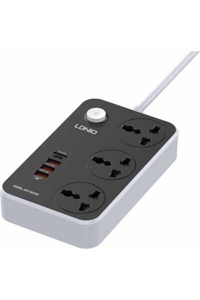OEM Ldnio Πολύπριζο 3 Θέσεων με Διακόπτη