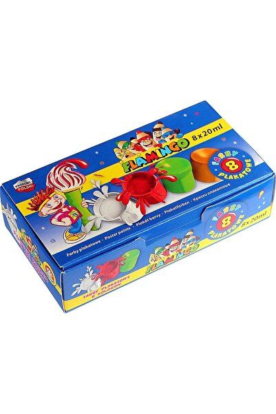 Flamingo ND39_346264 Vopsea PLAK 8KOL 20ML 299123