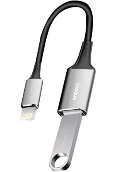 Andowl Μετατροπέας Lightning αρσενικό σε USB-A θηλυκό Γκρι 1τμχ Q-ZH018
