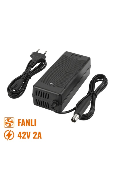 S-Line 42V 2A TDS Uçlu Fanlı Scooter Şarj Adaptörü 84W