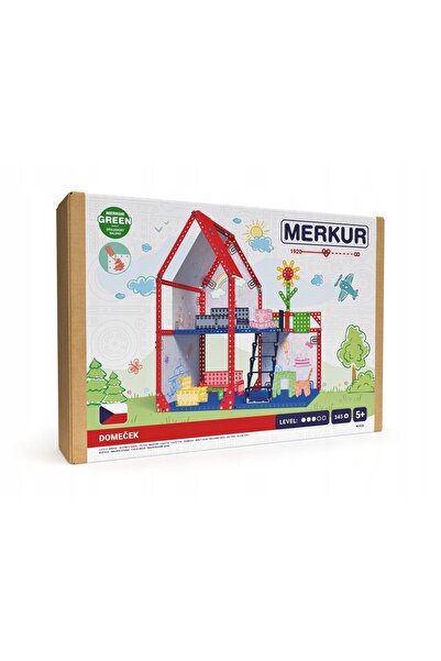 Merkur Babies Merkur - Casă de păpuși, 34x39x25 cm, 345 elemente