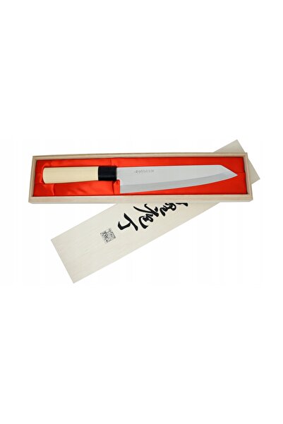Satake Cuțit Bunka Megumi 20 cm oțel japonez 420J2 în cutie de lemn