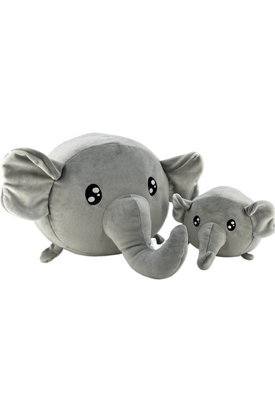 Magic Baby Set de plușuri elefant: mamă și pui (20 cm și 40 cm)